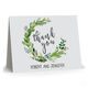 Arched Green Swag Folded Thank You Note Cards Image 3 of 3